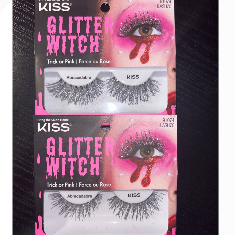 Kiss Glitter Witch Abracadabra Halloween False Eyelashes Abracadabra Silver X2